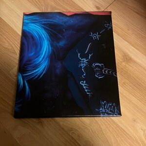 Graffiti street mural art-inspired for wall with wooden frame. 10"x 12"